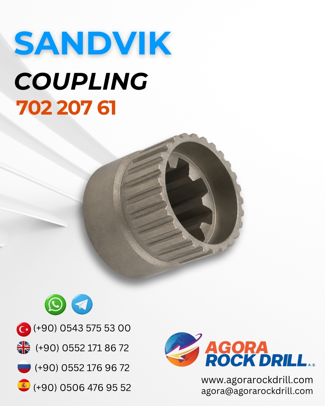 Sandvik - Coupling - 702 207 61 - 70220761 