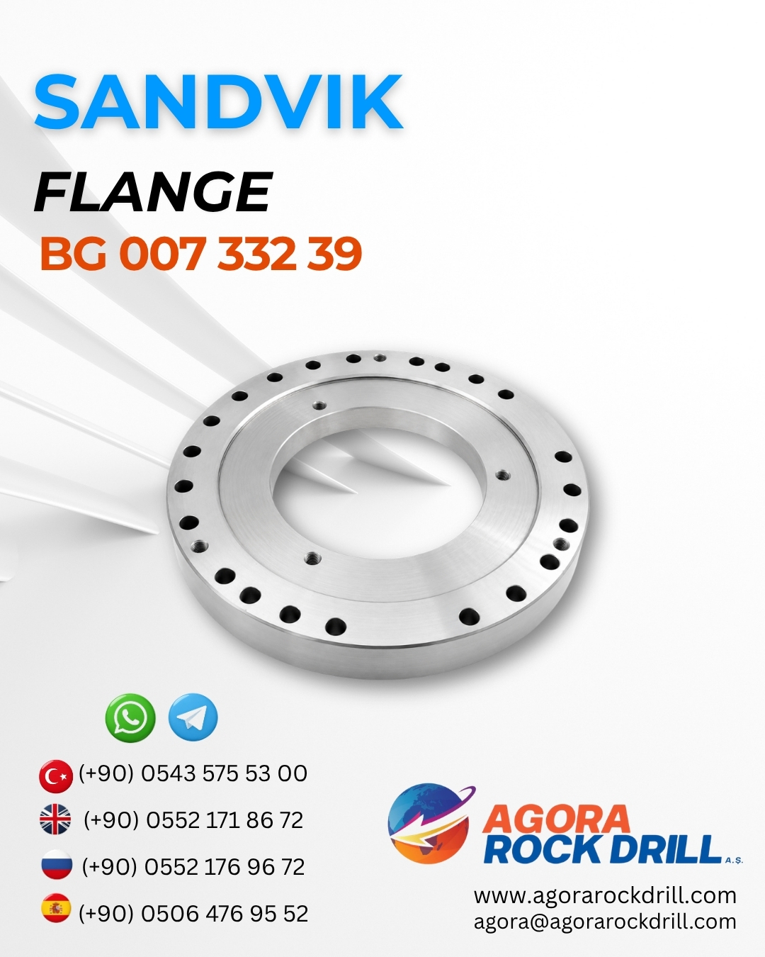 Sandvik - Flange - BG 007 332 39 - BG00733239 