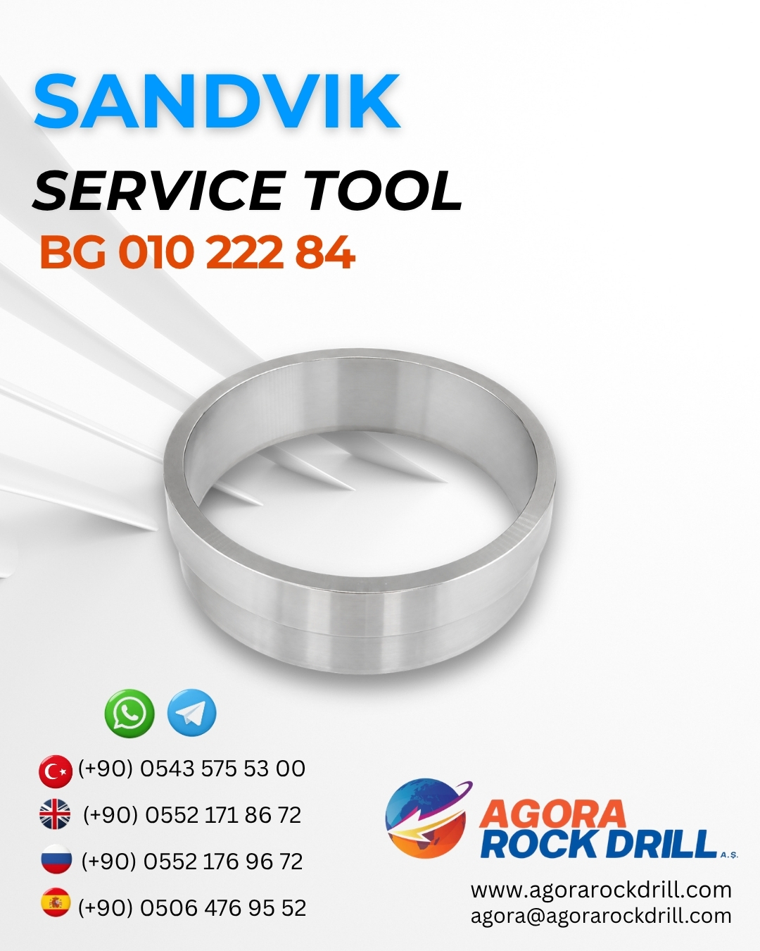 Sandvik - Service Tool - BG 010 222 84 - BG01022284 