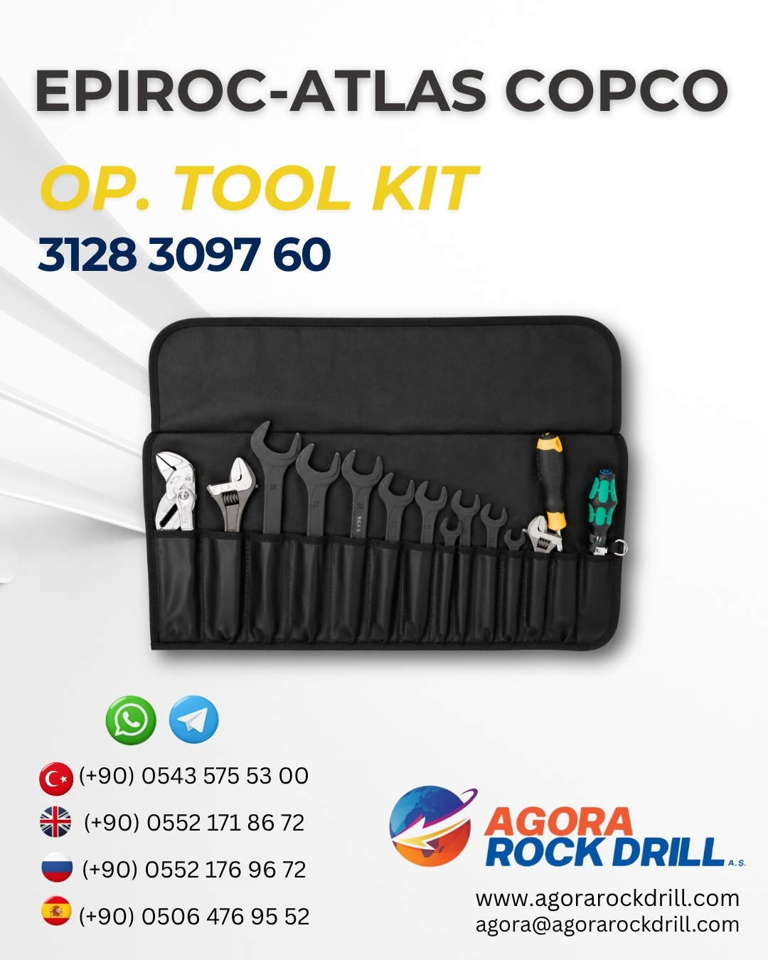 Epiroc - Atlas Copco - Op. Tool Kit - 3128 3097 60 - 3128309760 - 3128-3097-60