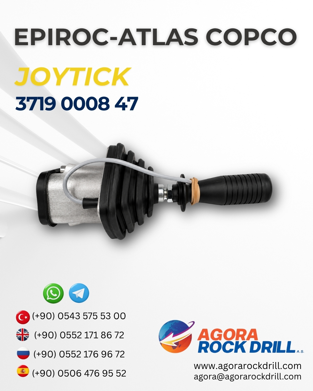 Epiroc - Atlas Copco - Joytick - 3719 0008 47 - 3719000847 - 3719-0008-47 