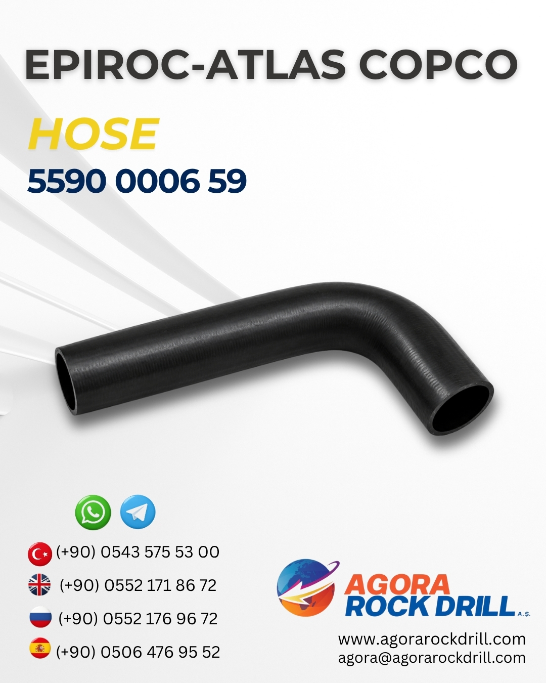 Epiroc - Atlas Copco - Hose - 5590 0006 59 - 5590000659 - 5590-0006-59