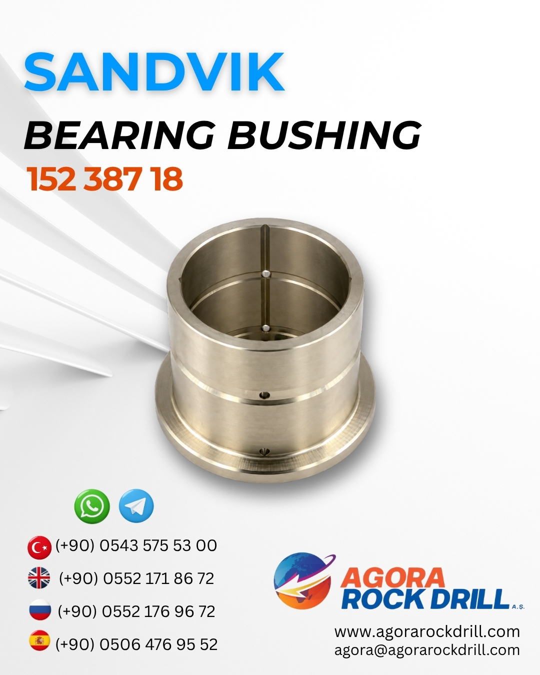 Sandvik - Bearing Bushing - 152 387 18 - 15238718