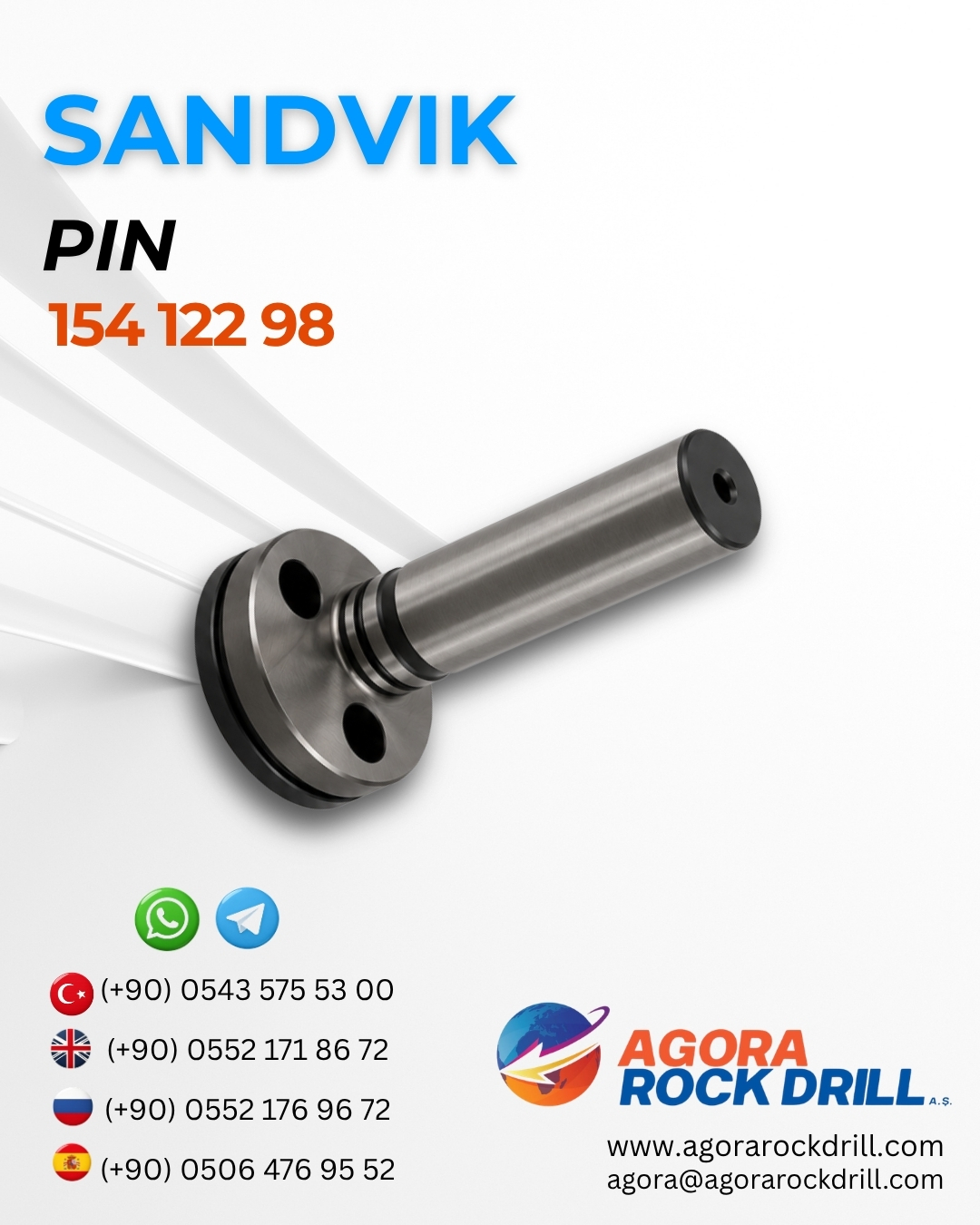 Sandvik - Pin - 154 122 98 - 15412298