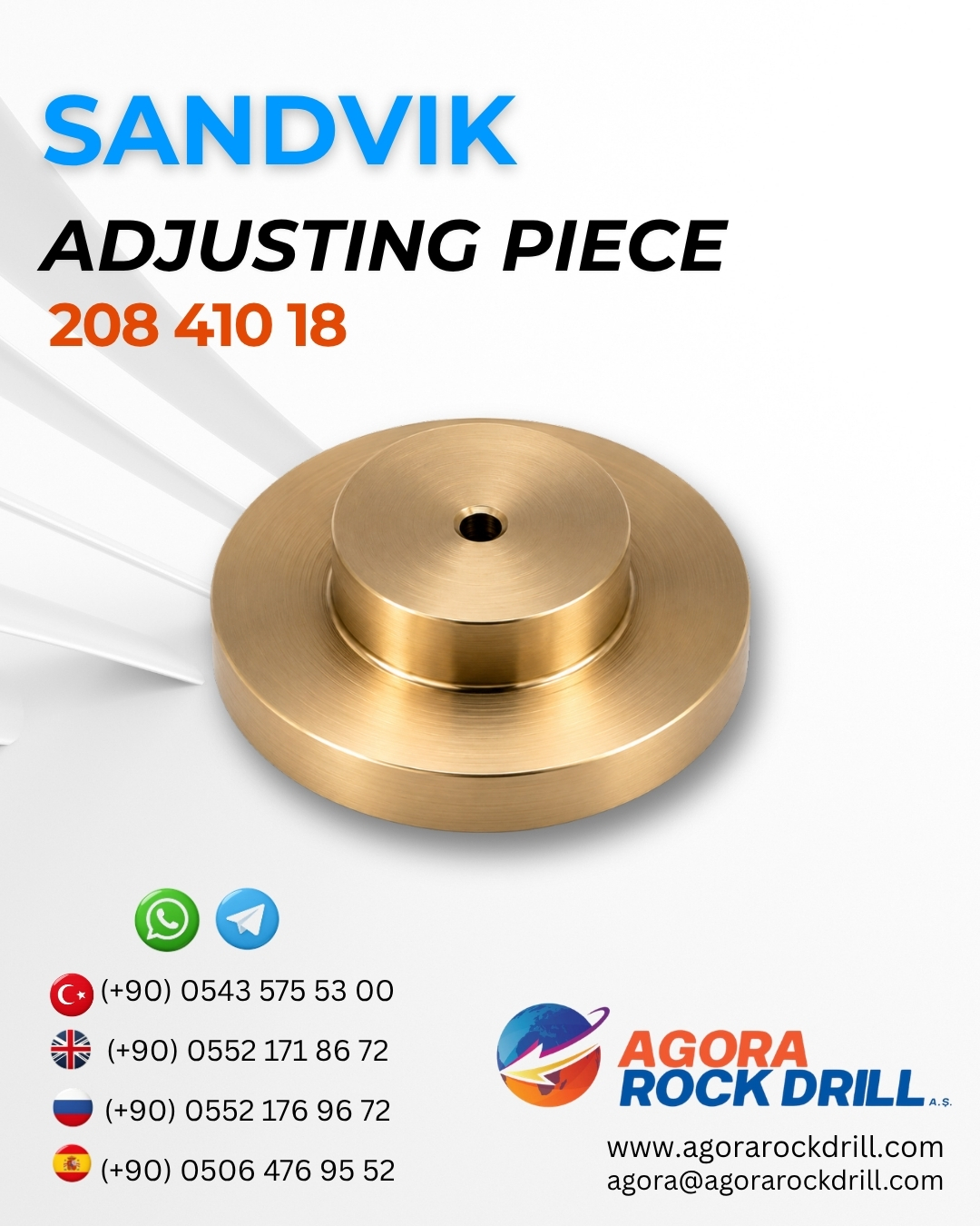 Sandvik - Adjusting Piece - 208 410 18 - 20841018