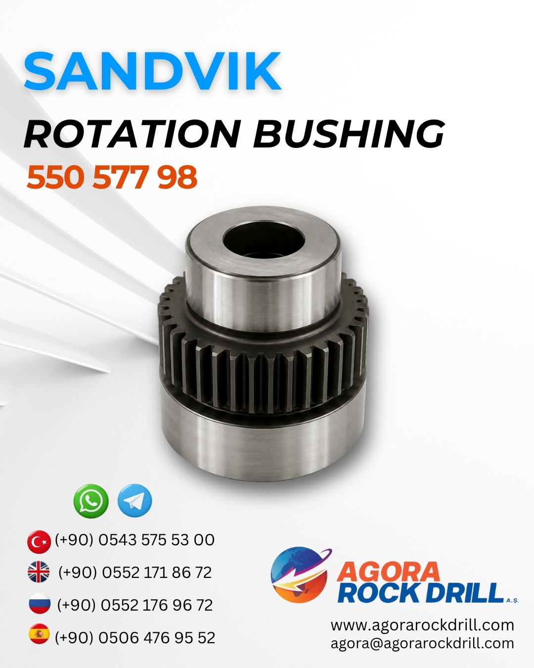 Sandvik - Rotation Bushing - 550 577 98 - 55057798 