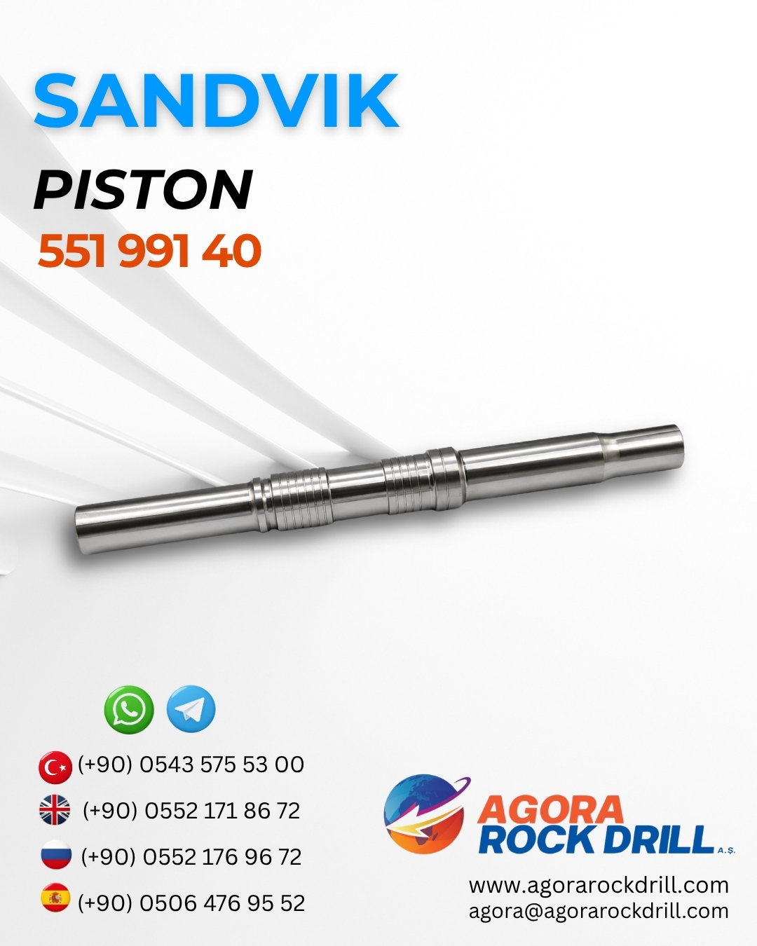 Sandvik - Piston - 551 991 40 - 55199140
