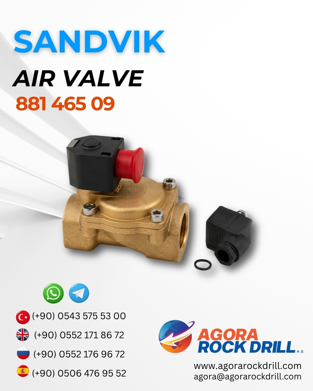 Sandvik - Air Valve - 881 465 09 - 88146509