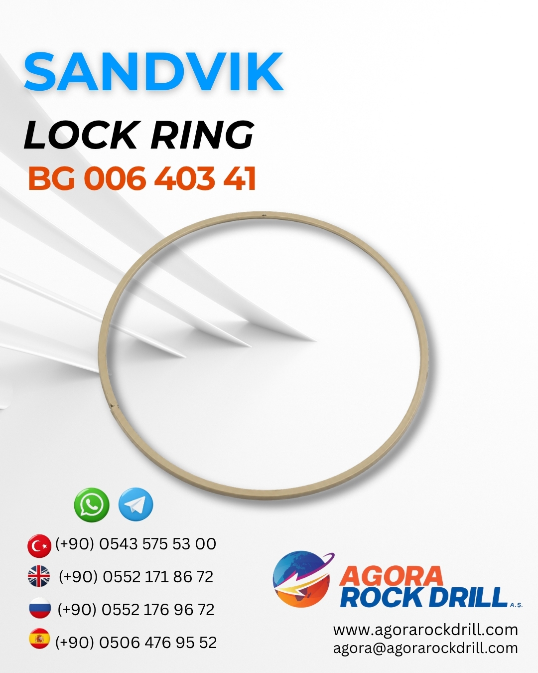 Sandvik - Lock Ring - BG 006 403 41 - BG00640341