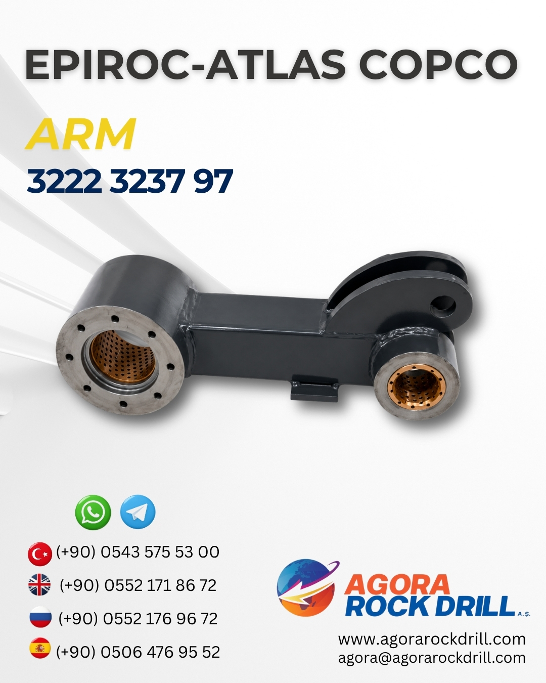Epiroc - Atlas Copco - Arm - 3222 3237 97 - 3222323797 - 3222-3237-97