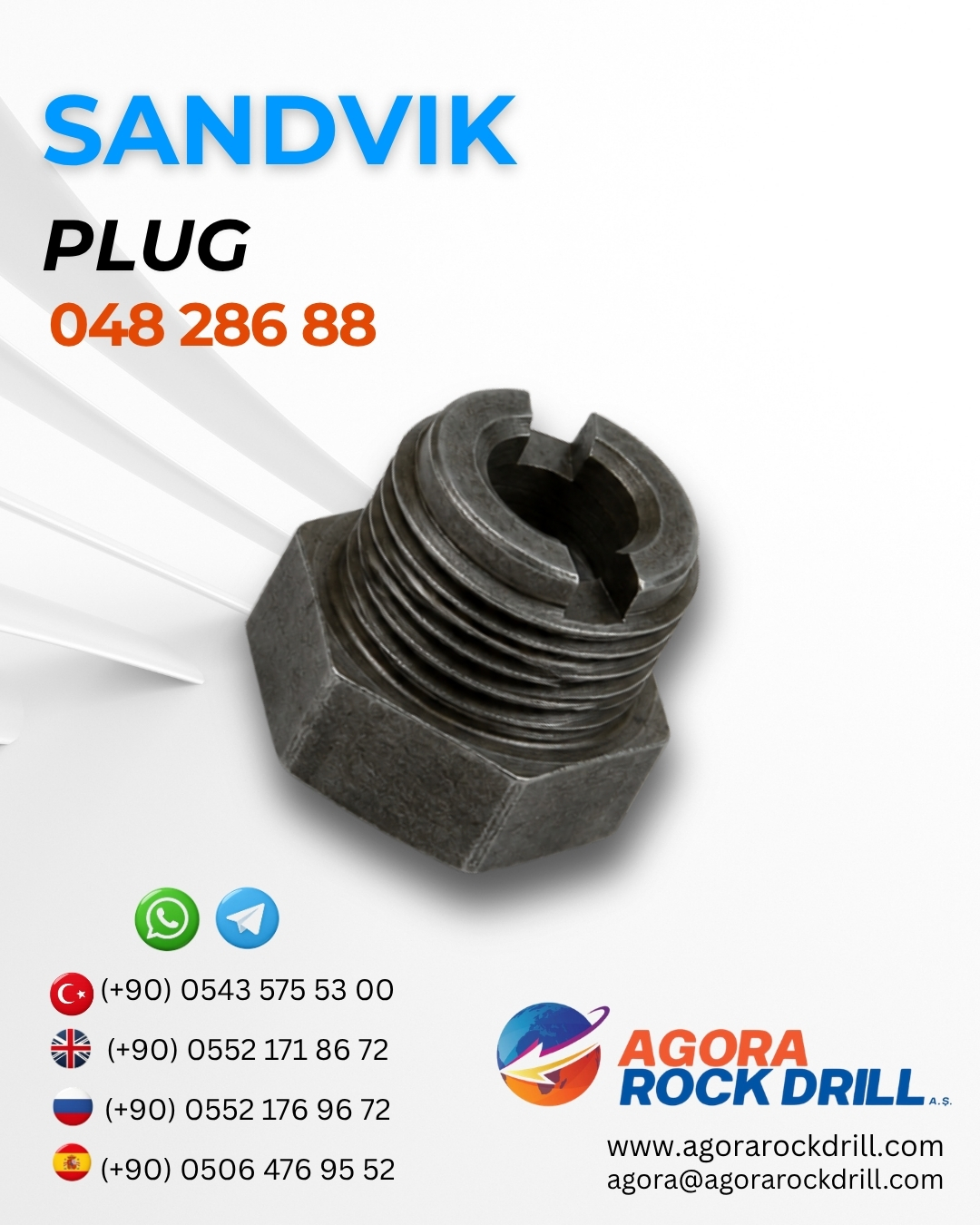 Sandvik - Plug - 048 286 88 - 04828688 