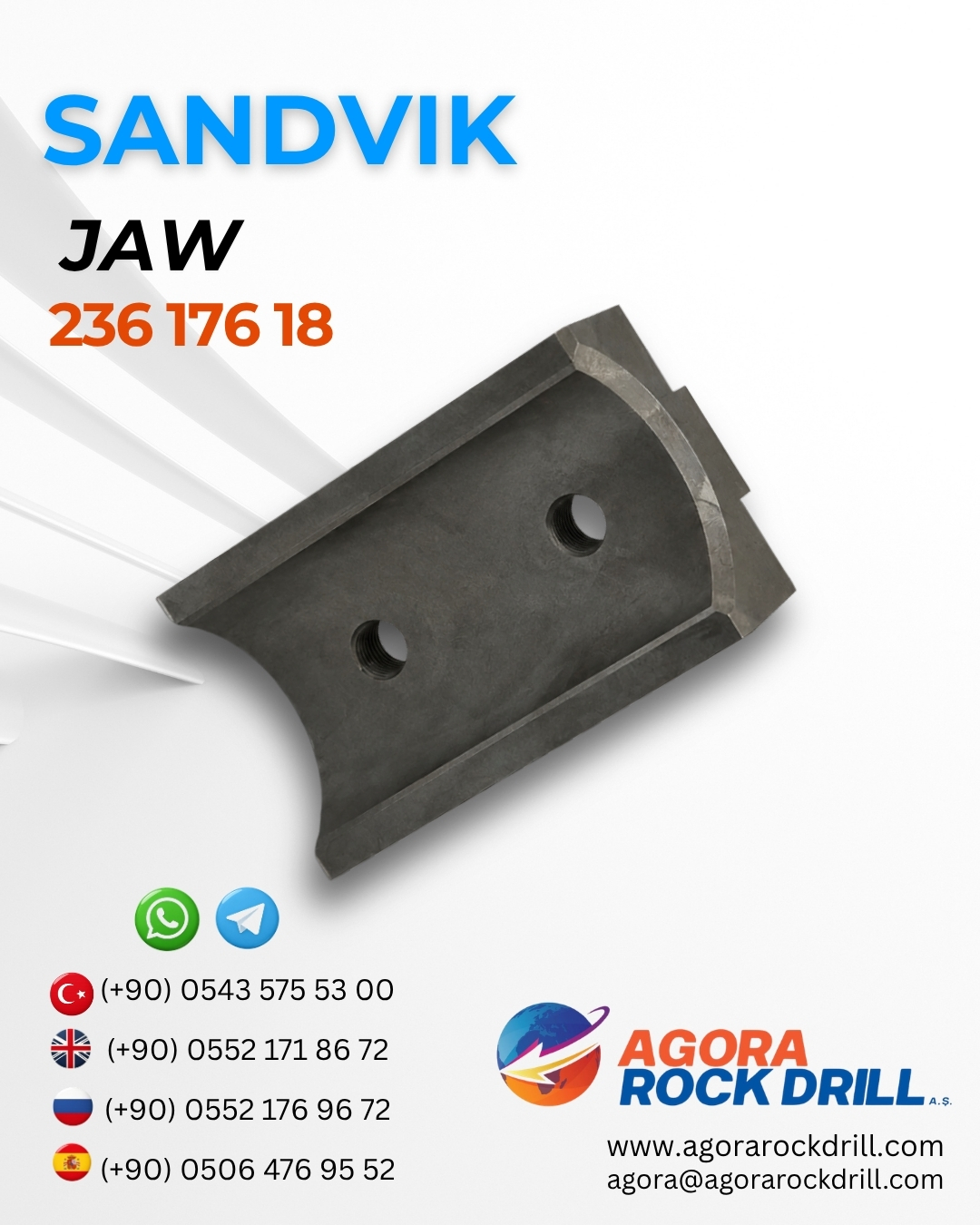 Sandvik - Jaw - 236 176 18 - 23617618