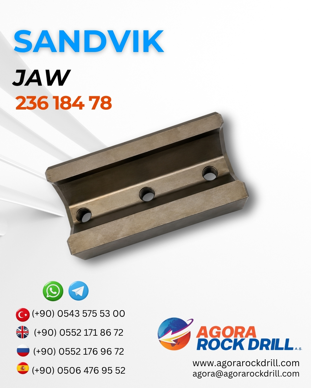 Sandvik - Jaw - 236 184 78 - 23618478