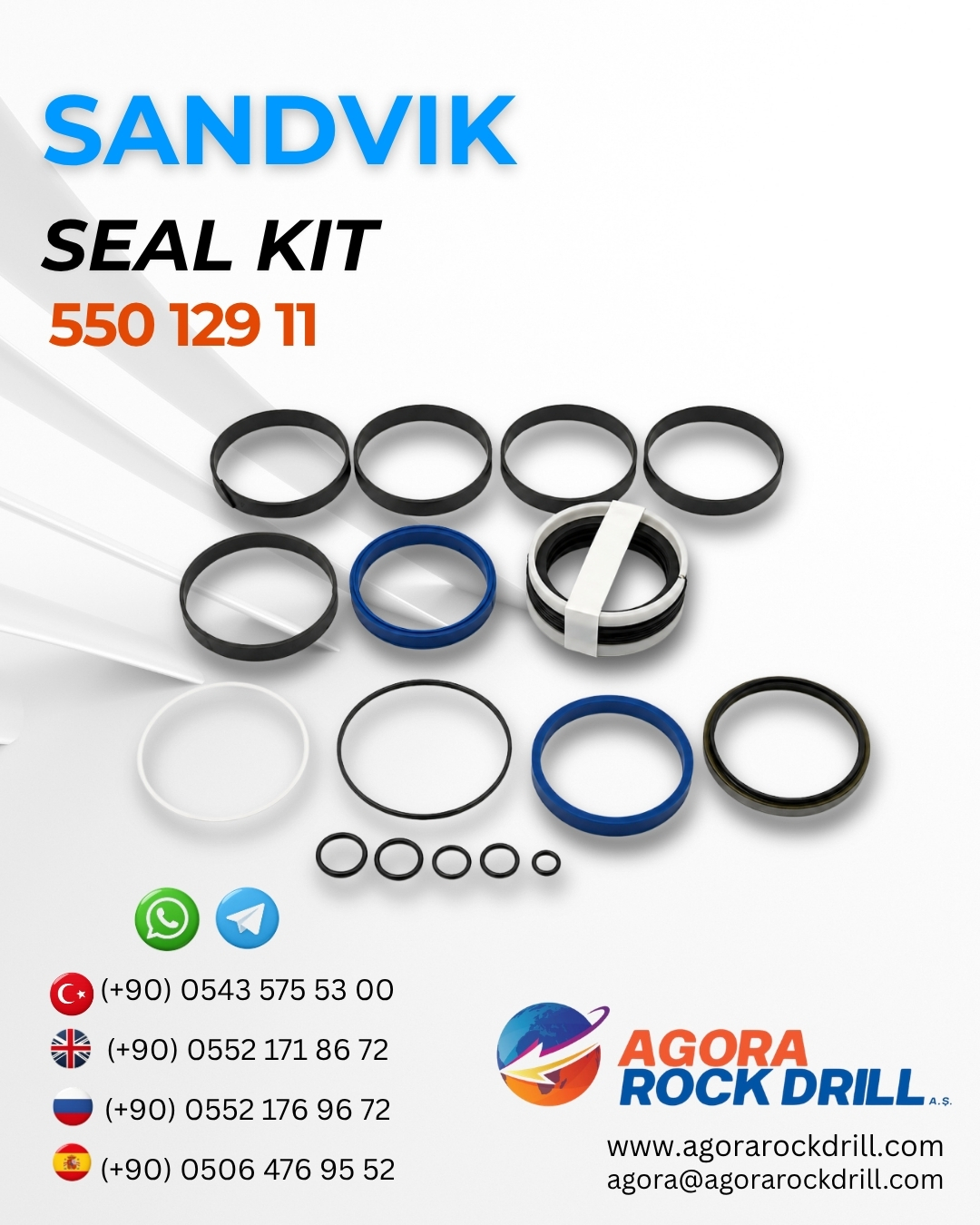 Sandvik - Seal Kit - 550 129 11 - 55012911