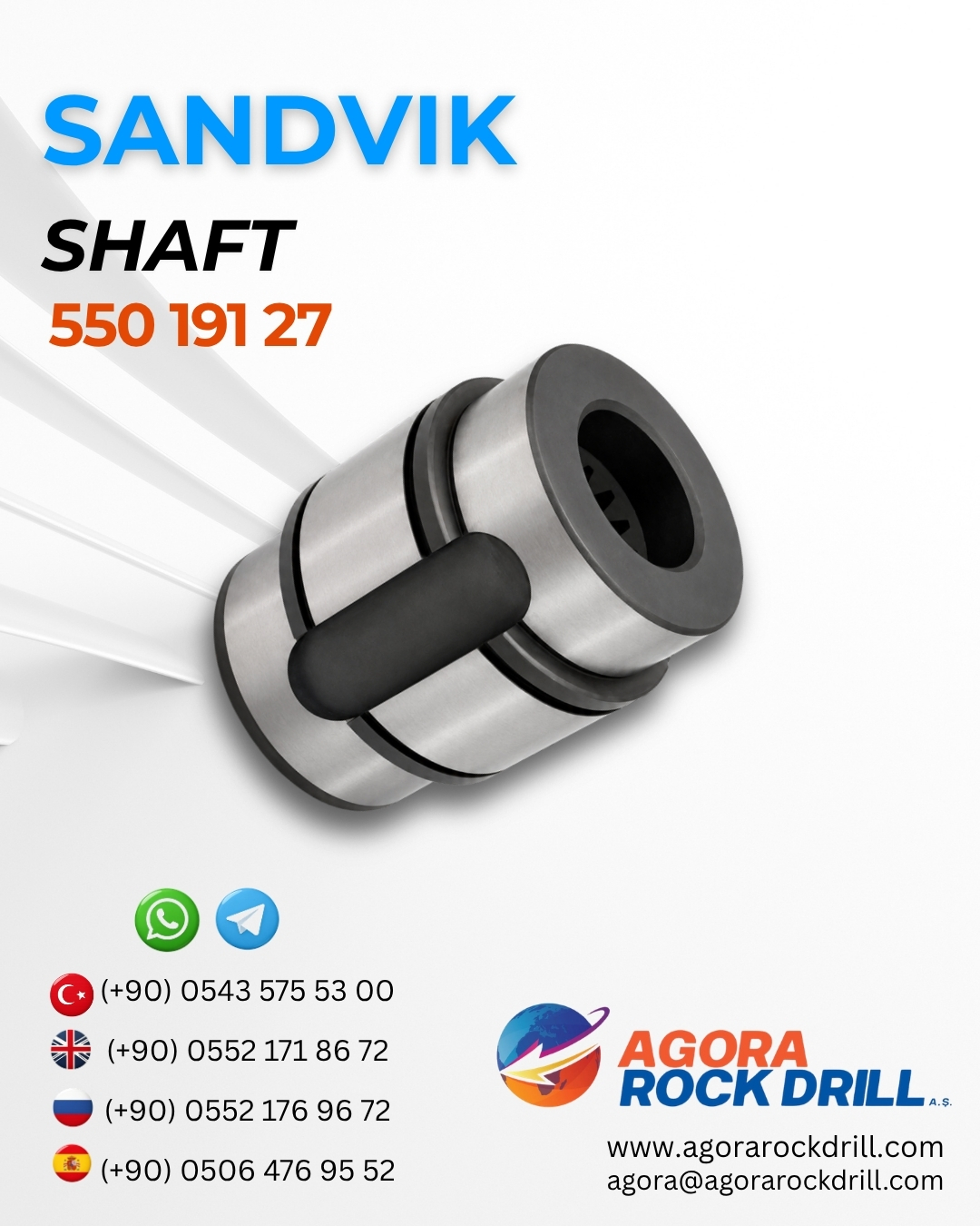 Sandvik - Shaft - 550 191 27 - 55019127