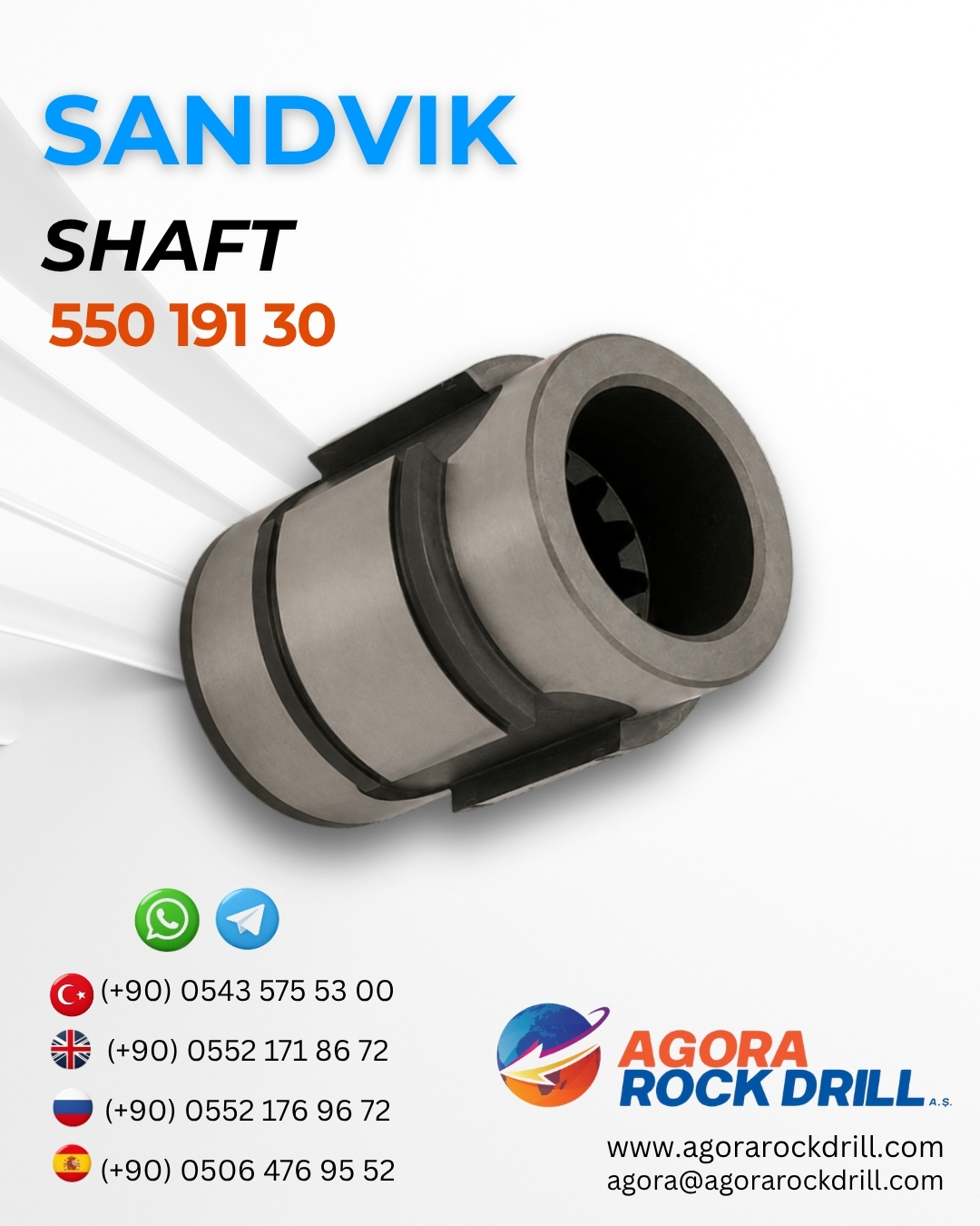 Sandvik - Shaft - 55019130 - 550-191-30