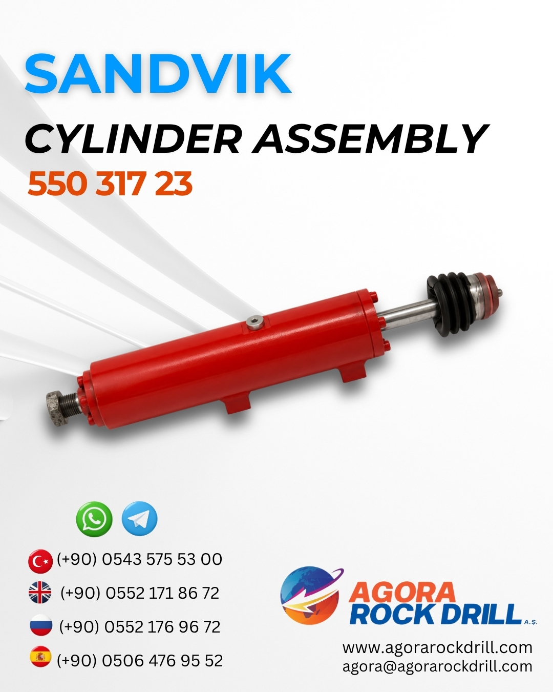 Sandvik - Cylinder Assembly - 550 317 23 - 55031723