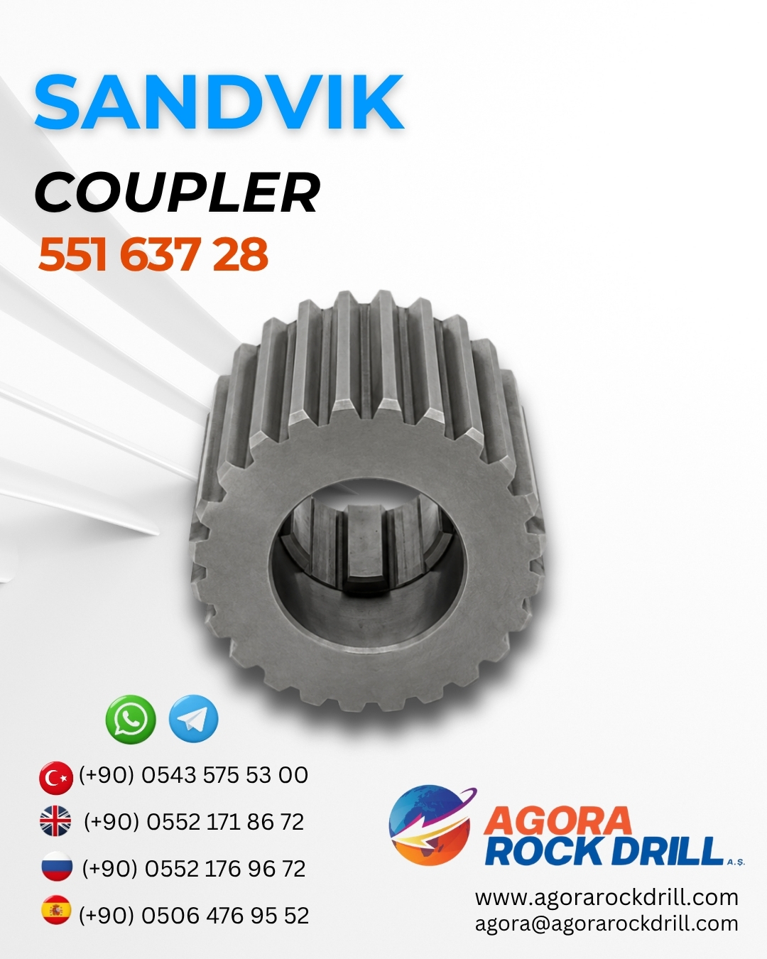 Sandvik - Coupler - 551 637 28 - 55163728