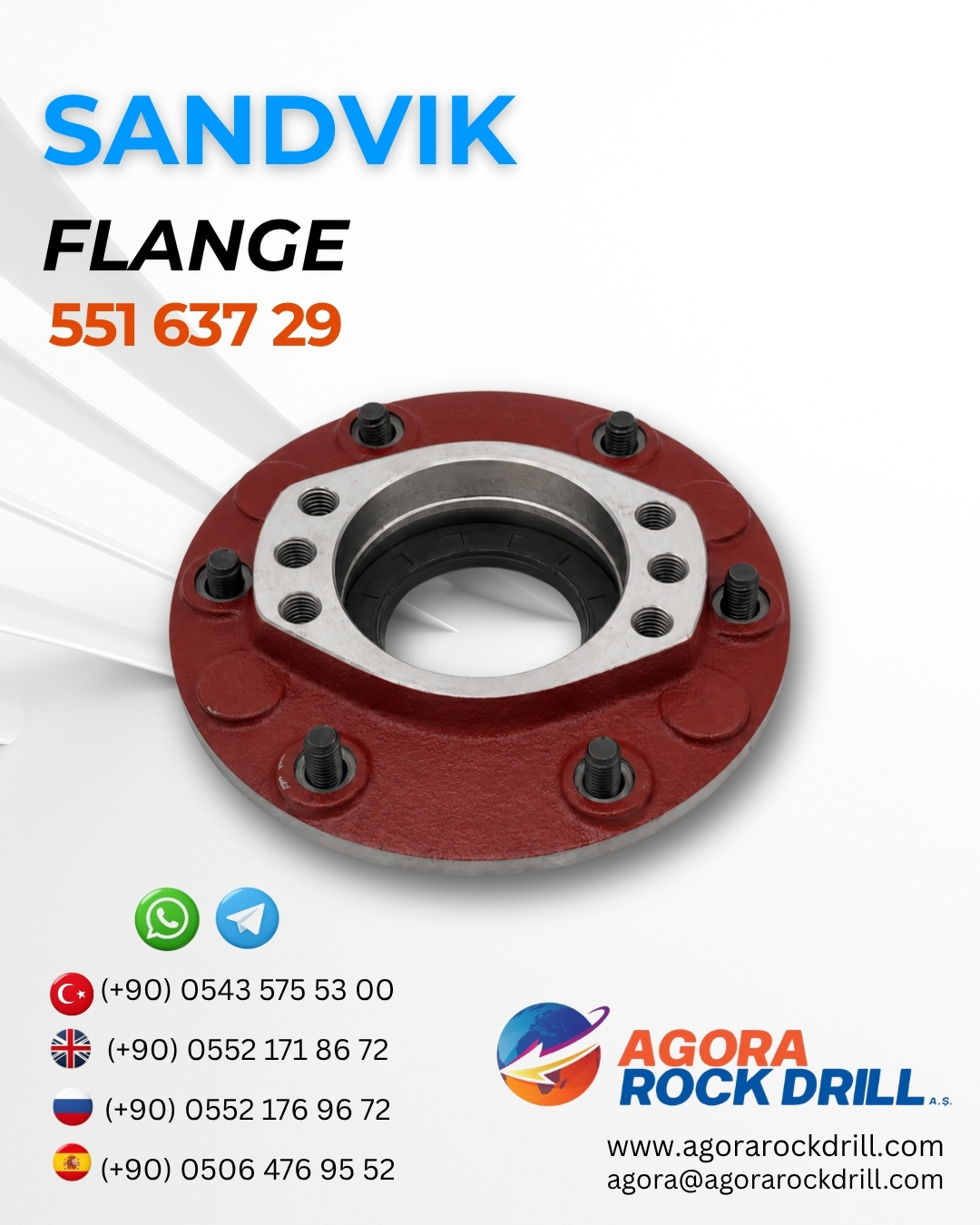 Sandvik - Flange - 551 637 29 - 55163729