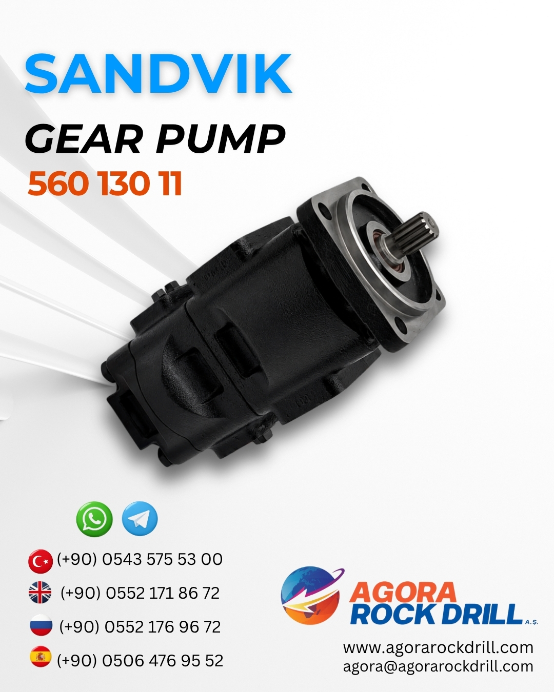 Sandvik - Gear Pump - 560 130 11 - 56013011