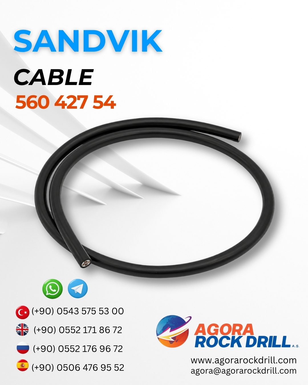 Sandvik - Cable - 560 427 54 - 56042754