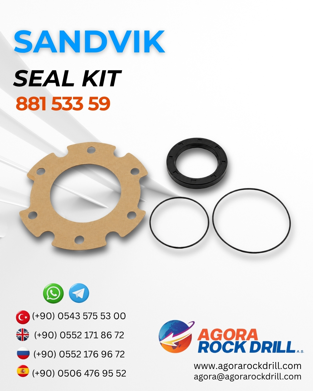 Sandvik - Seal Kit - 881 533 59 - 88153359
