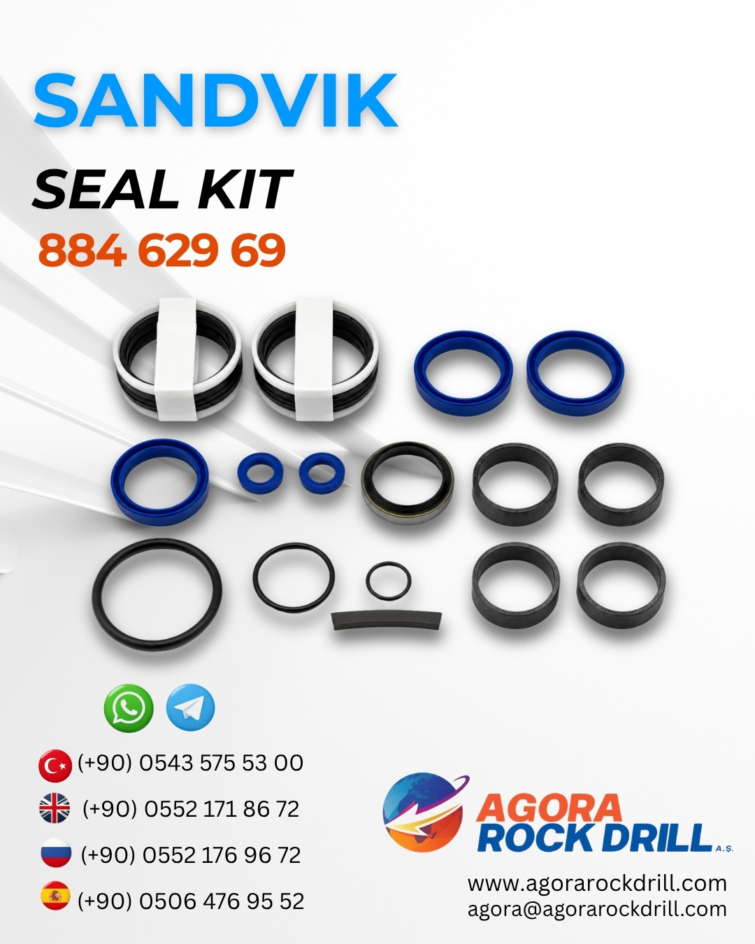 Sandvik - Seal Kit - 884 629 69 - 88462969