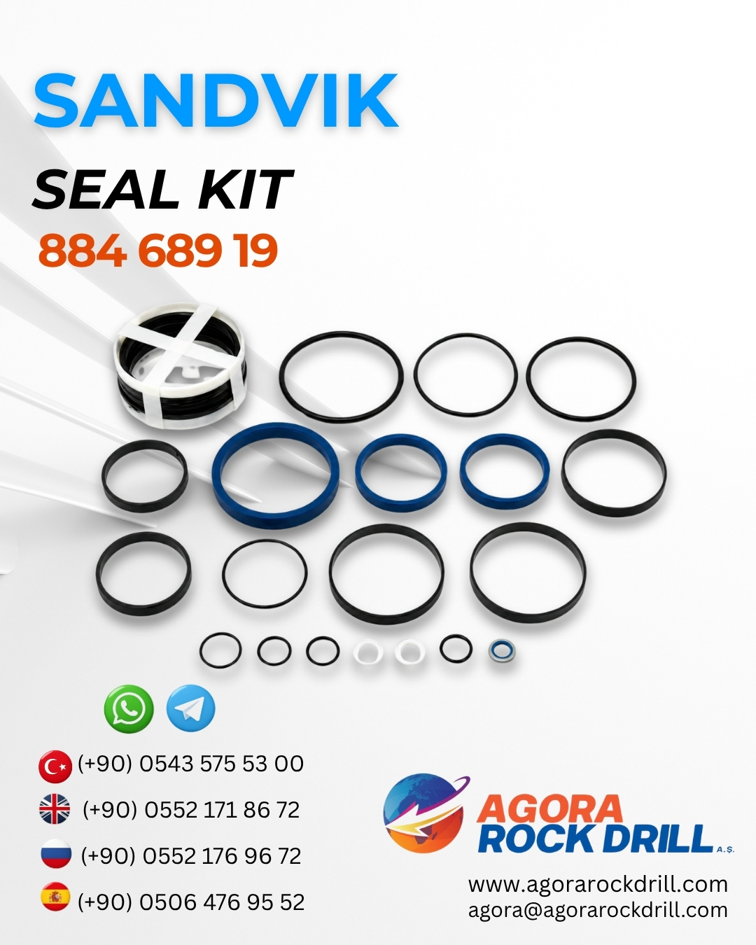 Sandvik - Seal Kit - 884 689 19 - 88468919