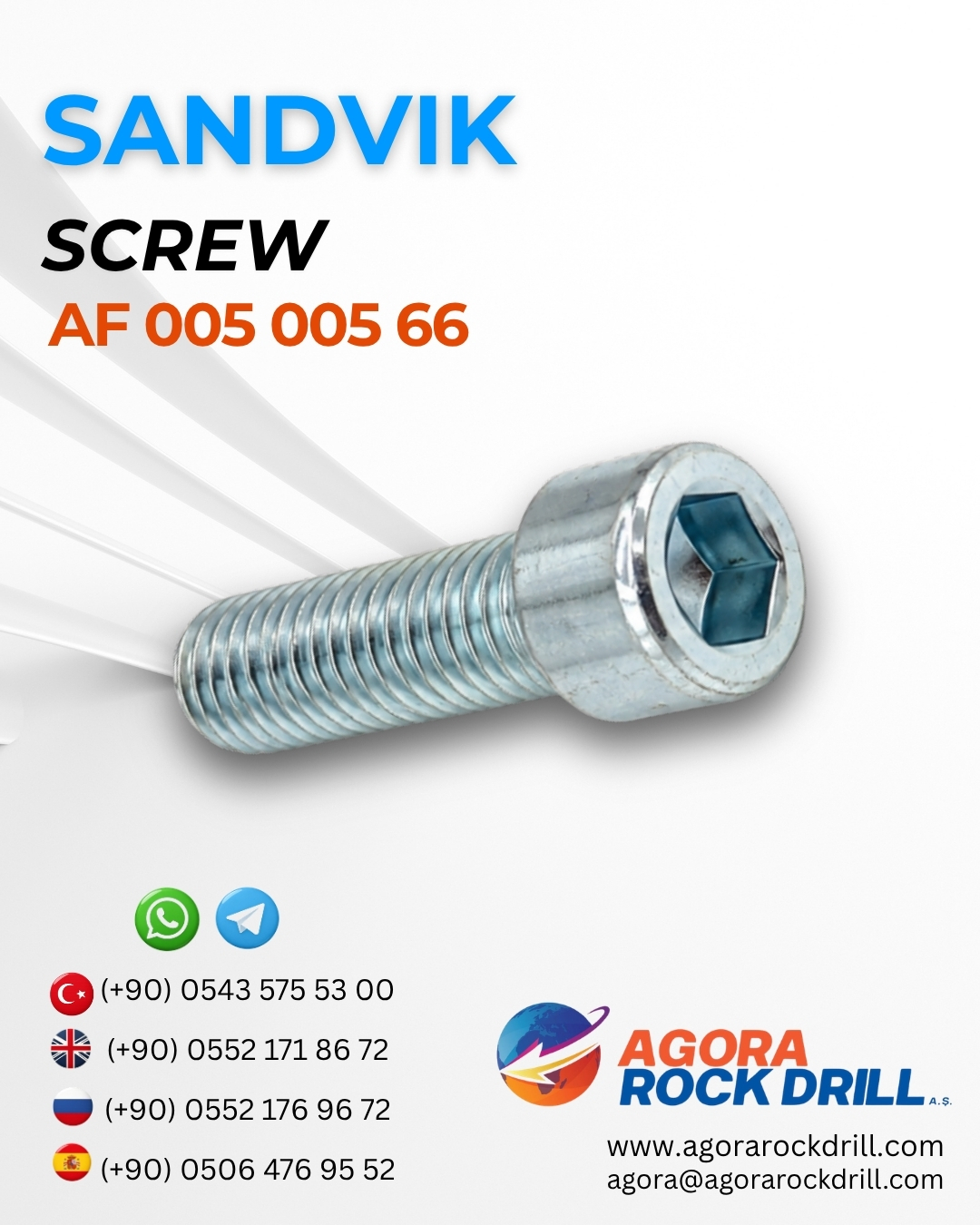 Sandvik - Screw - AF 005 005 66 - AF00500566