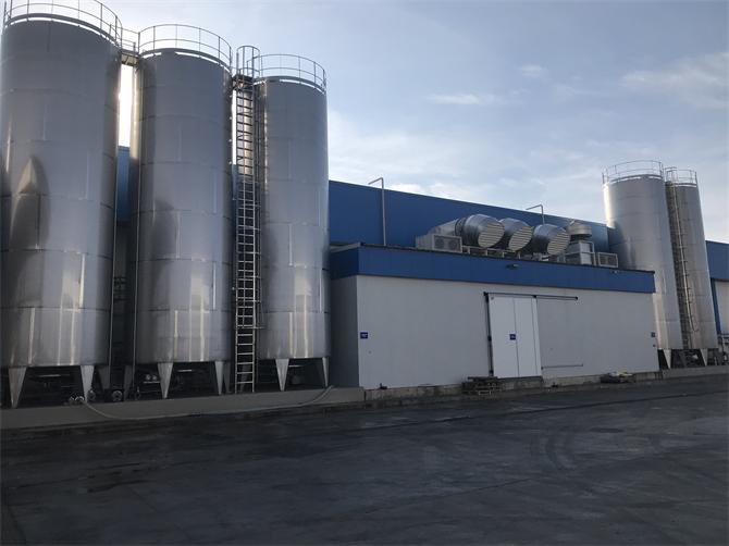 SÜT VE FRUIT JUICE İMALATI İÇİN DEPOLAMA VE PROSES TANKLARI
