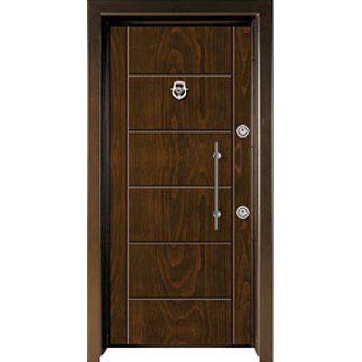 Walnut Panel Steel Door