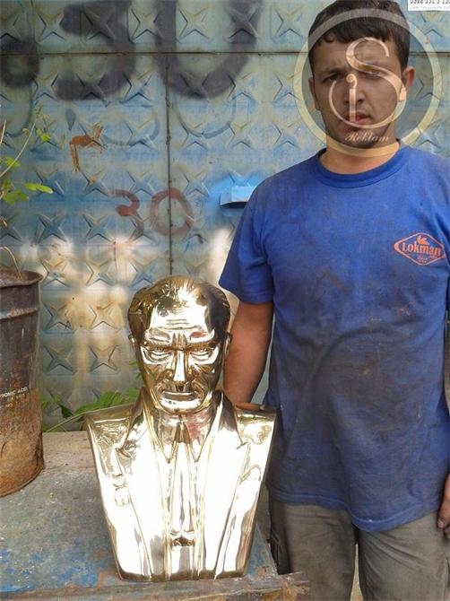 Brass Ataturk Bust