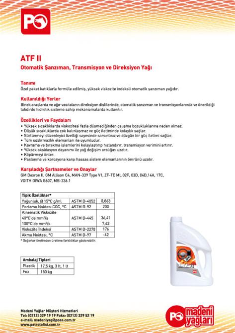 Transmission, Transmission and Steering Oil